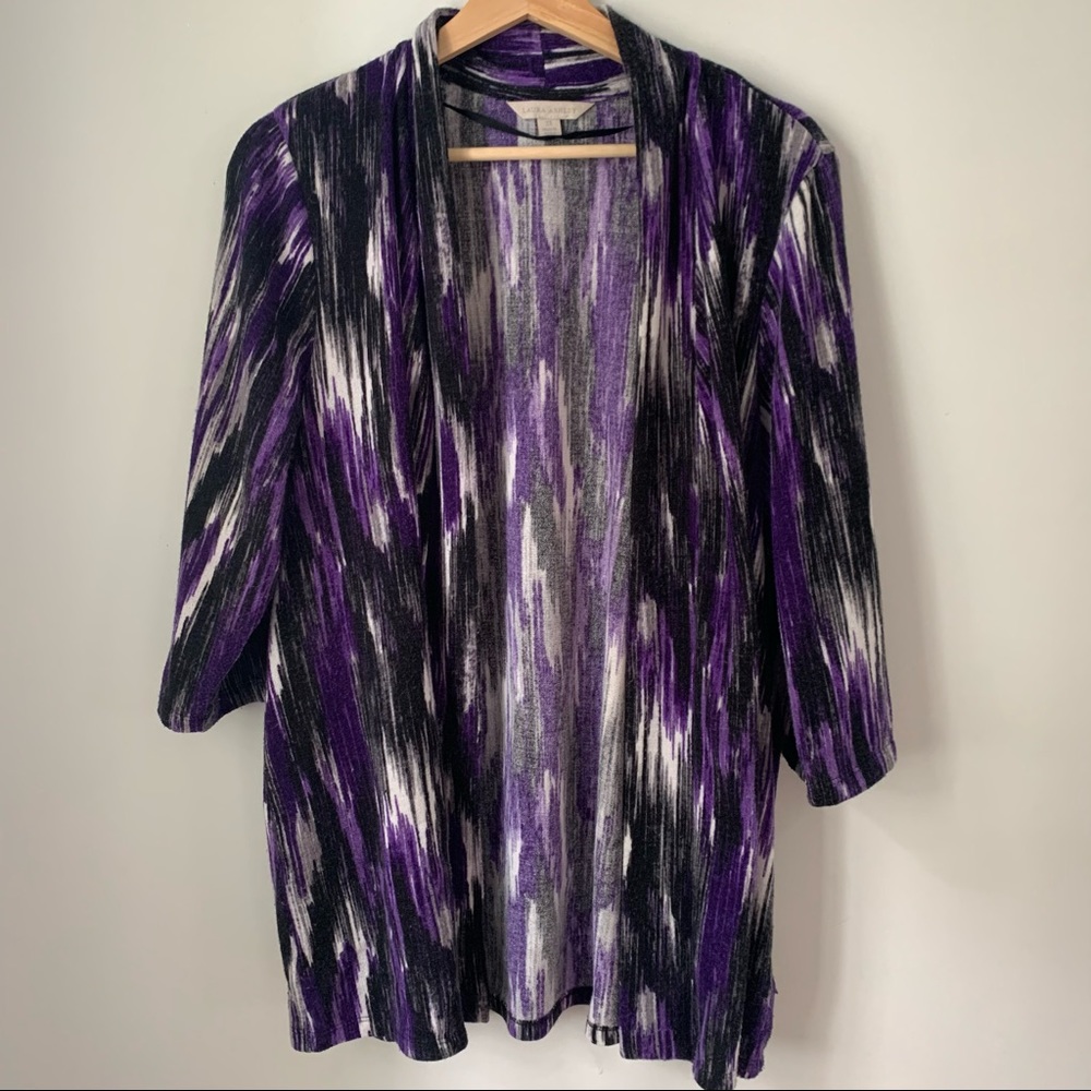 Laura Ashley Open Front Top Women’s Size 2X